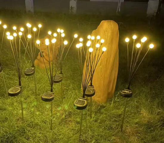 Uniwersalna świecąca dekoracja ogrodowa z panelem słonecznym